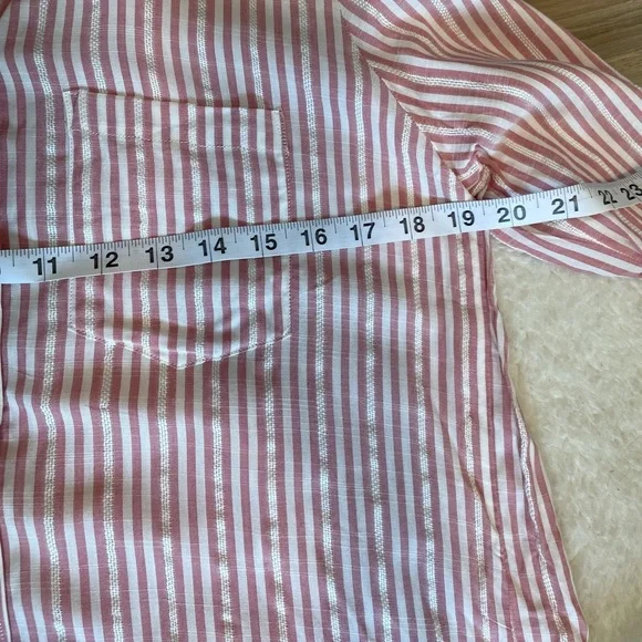 Universal Thread Pinstripe Button Up Shirt - Picture 11 of 12